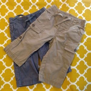 Old Navy Size 12 - 18 Months Cargo Pants Lot of 2